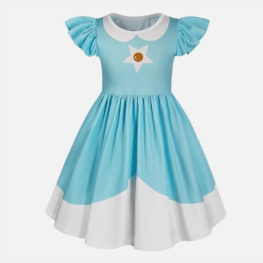 Amazon Kids Casual Dress - Blue and White